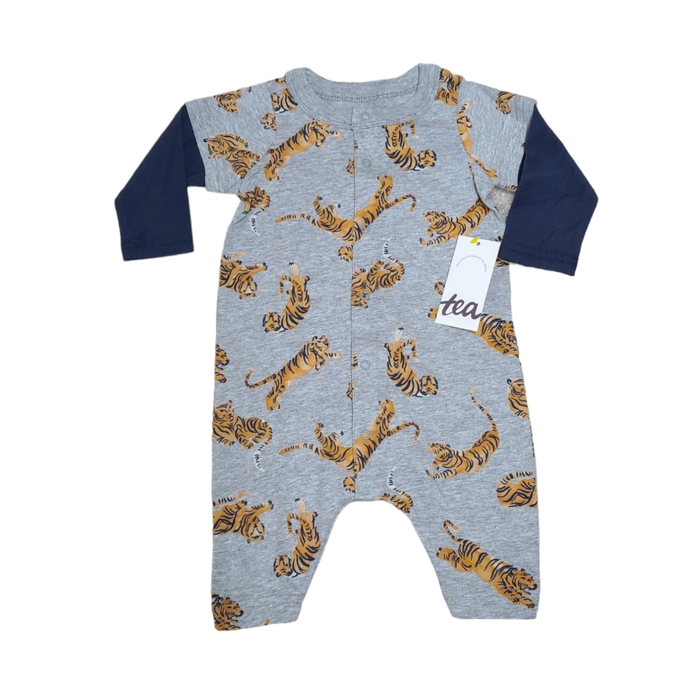 Tea collection Long Sleeved Tiger Romper 🐅